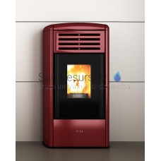 Cola air-heated pellet fireplace Fuocola 10kW
