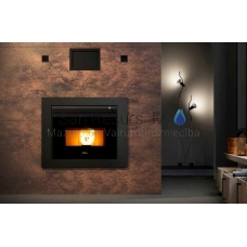 Cola built in air-heated pellet fireplace Top Fire 80 12kW