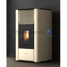 Cola pellet fireplace with central heating Termo Mirage  Avorio