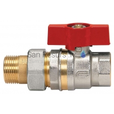 EFFEBI шаровой кран (бабочка) с резьбовым удлинителем MF 1" PN40
