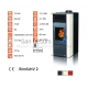 Central heating pellet fireplace-stove 20 kW TIM SISTEM RITTIUM Hydro 20