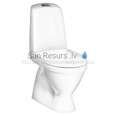 Gustavsberg WC tualetas 1500 Nautic Hygienic Flush 2/4l (vertikalus pajungimas) su Soft Close klozeto dangčiu