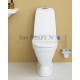 Gustavsberg WC tualetas 1510 Nautic Hygienic Flush 4l (horizontalus pajungimas) su standartiniu klozeto dangčiu