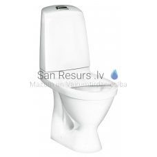 Gustavsberg WC tualetas 1510 Nautic Hygienic Flush 4l (horizontalus pajungimas) be klozeto dangčio