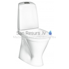 Gustavsberg WC toilet 1546 Nautic Hygienic Flush 4l (vertical connection) with standard toilet seat