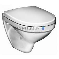 Gustavsberg WC wall mounted toilet 5530 Nautic with solid toilet seat