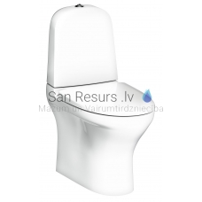 Gustavsberg WC toilet 8300 Estetic C+ 2/4l (horizontal connection) with toilet seat Soft Close