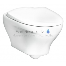 Gustavsberg WC pakabinamas tualetas 8330 Estetic C+ su Soft Close klozeto dangčiu