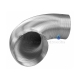 HACO Aluminum air duct AL FLEXO Ø125x300 / 1m