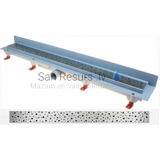 HACO wall-mounted linear drainage PLZS 650 SM square mat