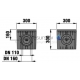 HAURATON Plastic yard guly with steel grating 30x30cm
