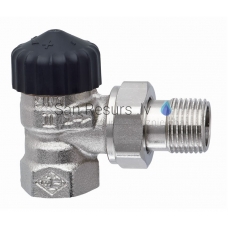 Heimeier STANDARD thermostatic valve (angular) nickel DN15