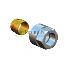 HERZ DE LUXE compression fitting M22x1.5 DN15 (chrome)