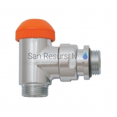 HERZ DE LUXE thermostatic valve TS-98-V, angular 1/2' M22x1.5 (white)