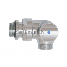 HERZ DE LUXE shut-off valve RL-3 3D, right 1/2' M22x1.5 (white)
