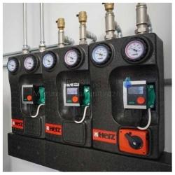 HERZ heating collectors, pump groups