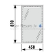 JIKA Clear mirror with led lighting 45x81 