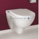 VILLEROY & BOCH O.novo Rimless WC wall hung toilet with toilet lid