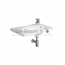 Tigo sink, 650x385 mm, faucet hole on the right side, white