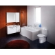 Tigo asymmetric bathtub for installation with panel, right version, without support feet