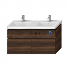 Bathroom vanity unit CUBITO-N 130, without washbasin, wenge, four drawers