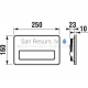 Modul pl3 push-button single flush, chromed matte