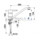 KFA kitchen faucet GRANAT L-220mm