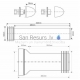 McAlpine built-in toilet connection set DN 90/110-260