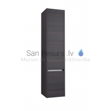 KAME CITY tall cabinet (black oak/black oak) 1600x354x350 mm