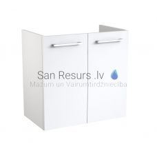 KAME sink cabinet EASY 60 (shiny white) 580x590x345 mm