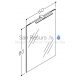 KAME mirror 60 with LED GARDA 800x600 mm