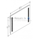 KAME mirror 80 with LED COMO 650x800 mm