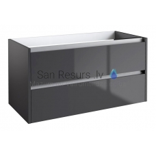 KAME sink cabinet CITY 100 (anthracite) 500x994x455