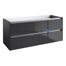 KAME sink cabinet CITY 120 (anthracite) 500x1194x455