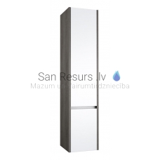 KAME CITY tall cabinet (gray ash/shiny white) 1600x354x350 mm