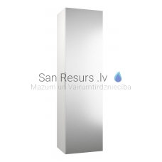 KAME GAMA tall cabinet (shiny white/mirror) 1600x450x350 mm