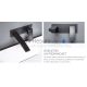 KAME built-in sink faucet (black)