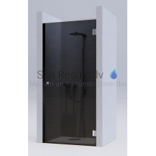 KAME shower door MODEL 01 90x200 gray glass + black L/R