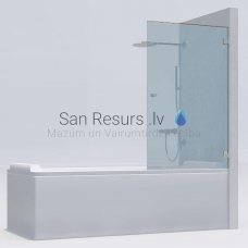 KAME bathtub screen MODEL 17 90x140 transparent glass + black L/R