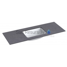 KAME HPL sink with table top (black moon) 10x1200x465 mm