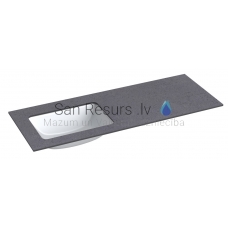 KAME HPL sink with table top (black moon) 10x1200x465 mm