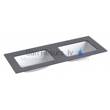 KAME HPL sink with table top (black moon) 10x1200x465 mm