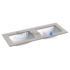 KAME HPL sink with table top (gray moon) 10x1200x465 mm