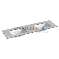 KAME HPL sink with table top (gray moon) 10x1600x465 mm