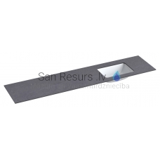 KAME HPL sink with table top (black moon) 10x2000x465 mm