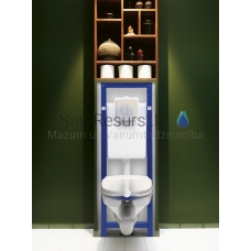 Gustavsberg Triamont XS + Nautic pakabinamas tualetas su klozeto dangčiu