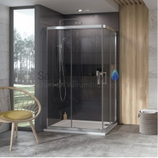 Ravak shower enclosure 10° 10RV2K 100 satin + Transparent