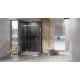 Ravak shower enclosure 10° 10RV2K 100 bright alu + Transparent