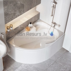 RAVAK aкриловая асимметричная ванна Rosa l 160x105 L/R
