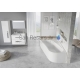 RAVAK asymmetric acrylic bathtub Chrome L/R 160x105 cm